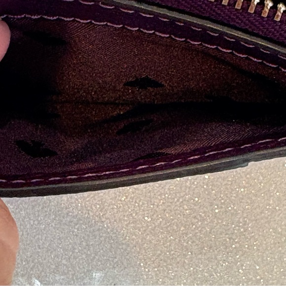 Kate Spade New York Darcy Medium Zip Card Holder Ripe Plum - Picture 5 of 7